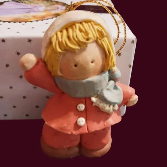 Pat  olson Vintage Christmas Caroler Figurine Set Of 3 children - Picture 3 of 8